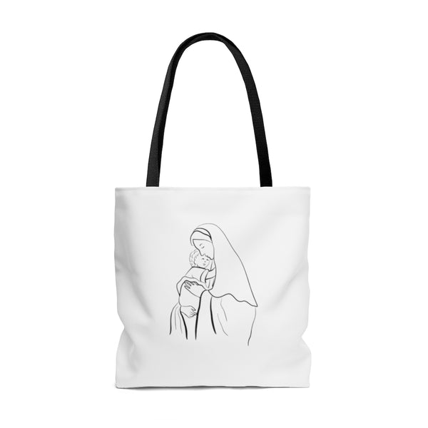 Mary with Child Tote Bag