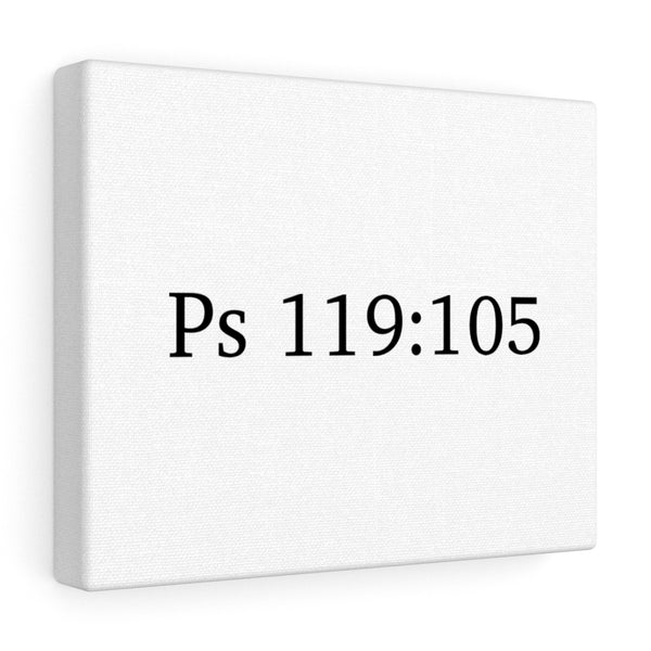 Ps 119:105 Canvas Wrap