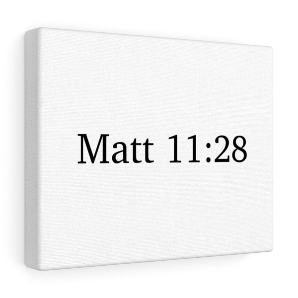 Matt 11:28 Canvas Wrap