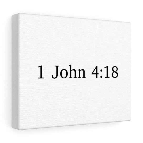 1 John 4:18 Canvas Wrap