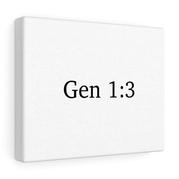 Gen 1:3 Canvas Wrap