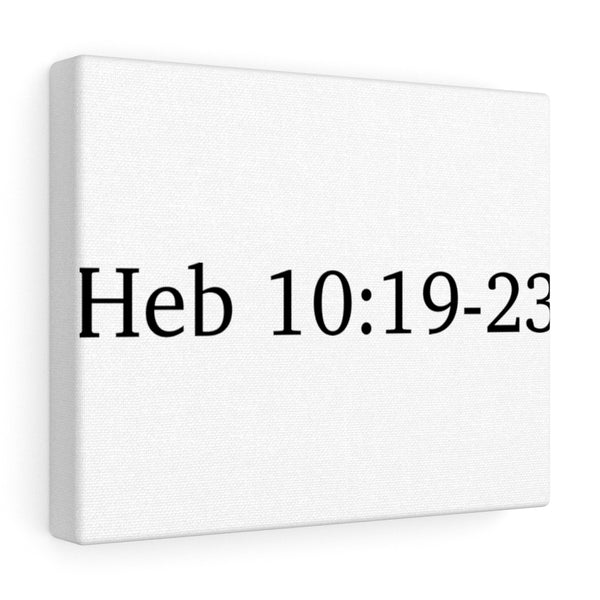 Heb 10:19-23 Canvas Wrap