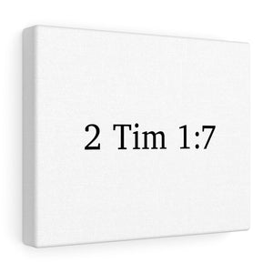 2 Tim 1:7 Canvas Wrap