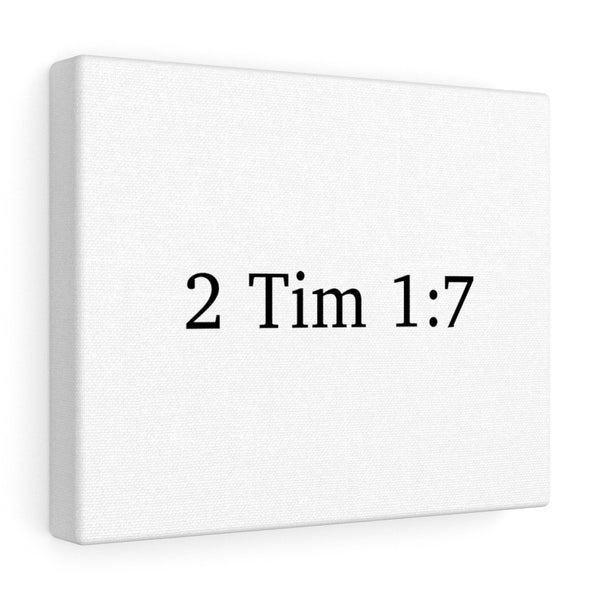 2 Tim 1:7 Canvas Wrap