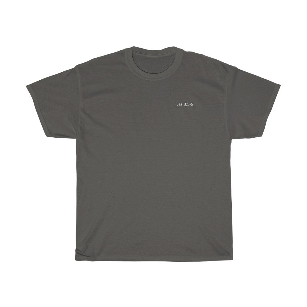 Jas 3:5-6 Cotton T-Shirt