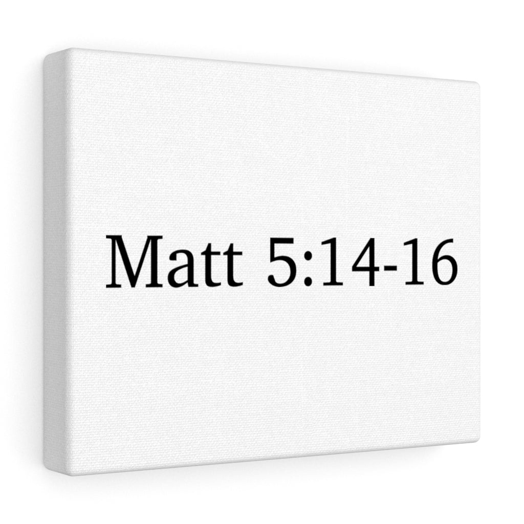 Matt 5:14-16 Canvas Wrap