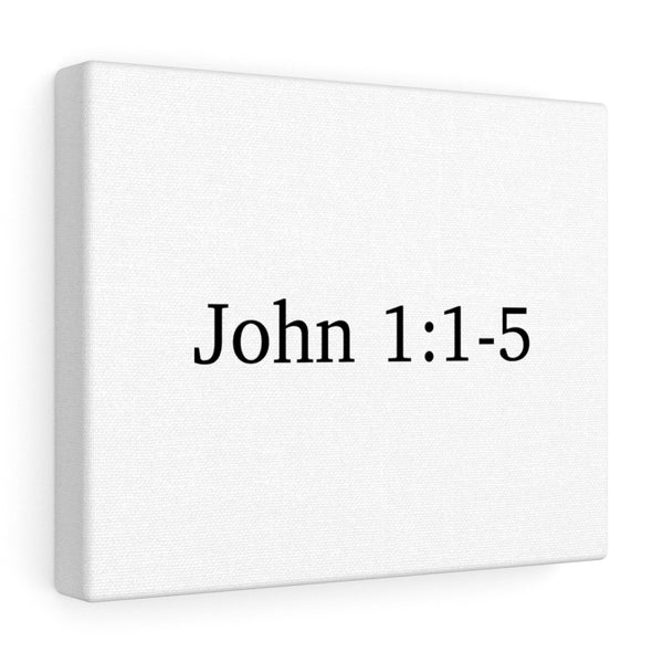 John 1:1-5  Canvas Wrap