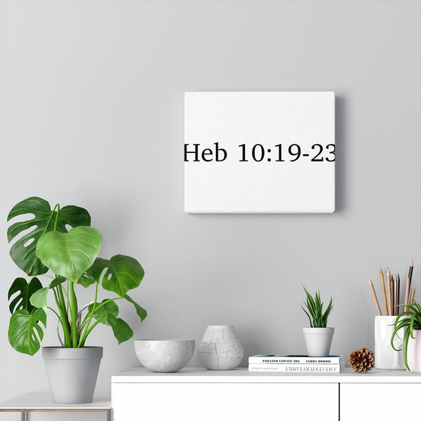 Heb 10:19-23 Canvas Wrap