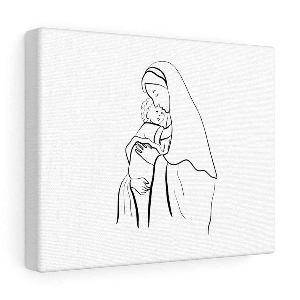 Mary with Child Canvas Wrap