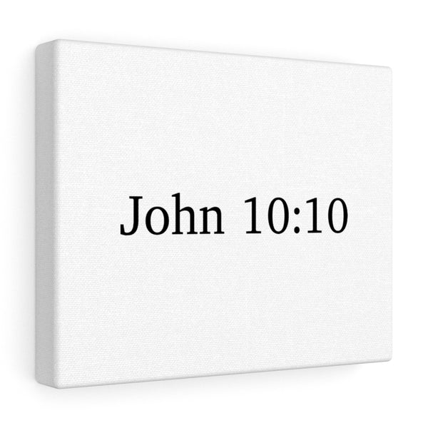 John 10:10 Canvas Wrap