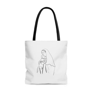 Mary with Child Tote Bag