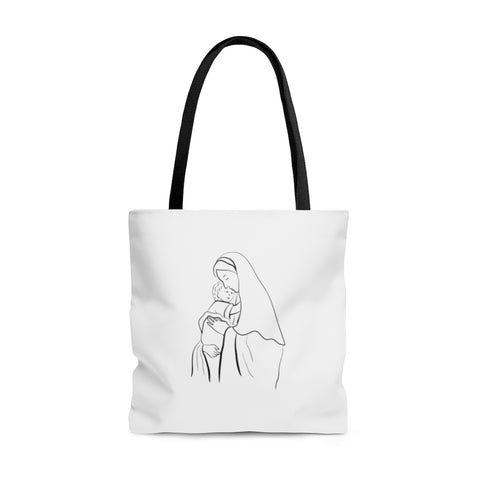 Mary with Child Tote Bag