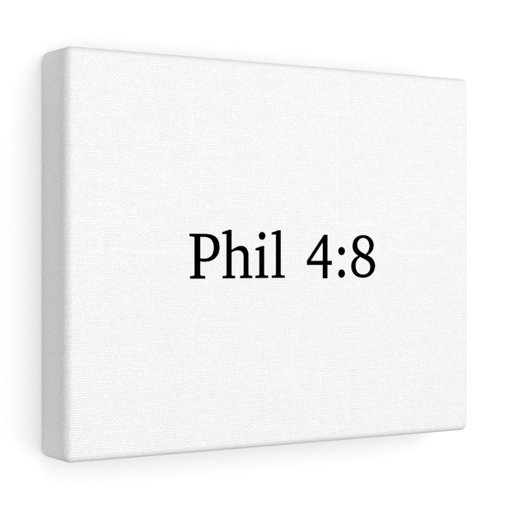 Phil 4:8 Canvas Wrap