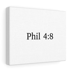 Phil 4:8 Canvas Wrap