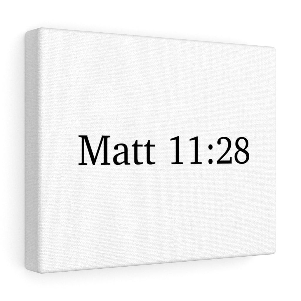 Matt 11:28 Canvas Wrap