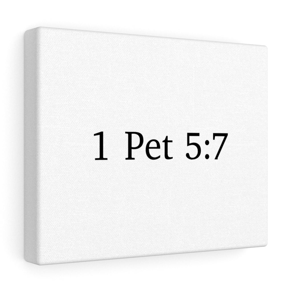 1 Pet 5:7 Canvas Wrap