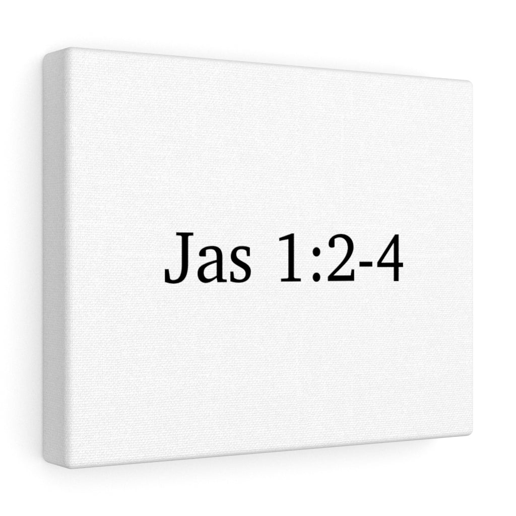 Jas 1:2-4 Canvas Wrap