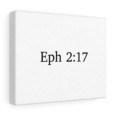 Eph 2:17 Canvas Wrap