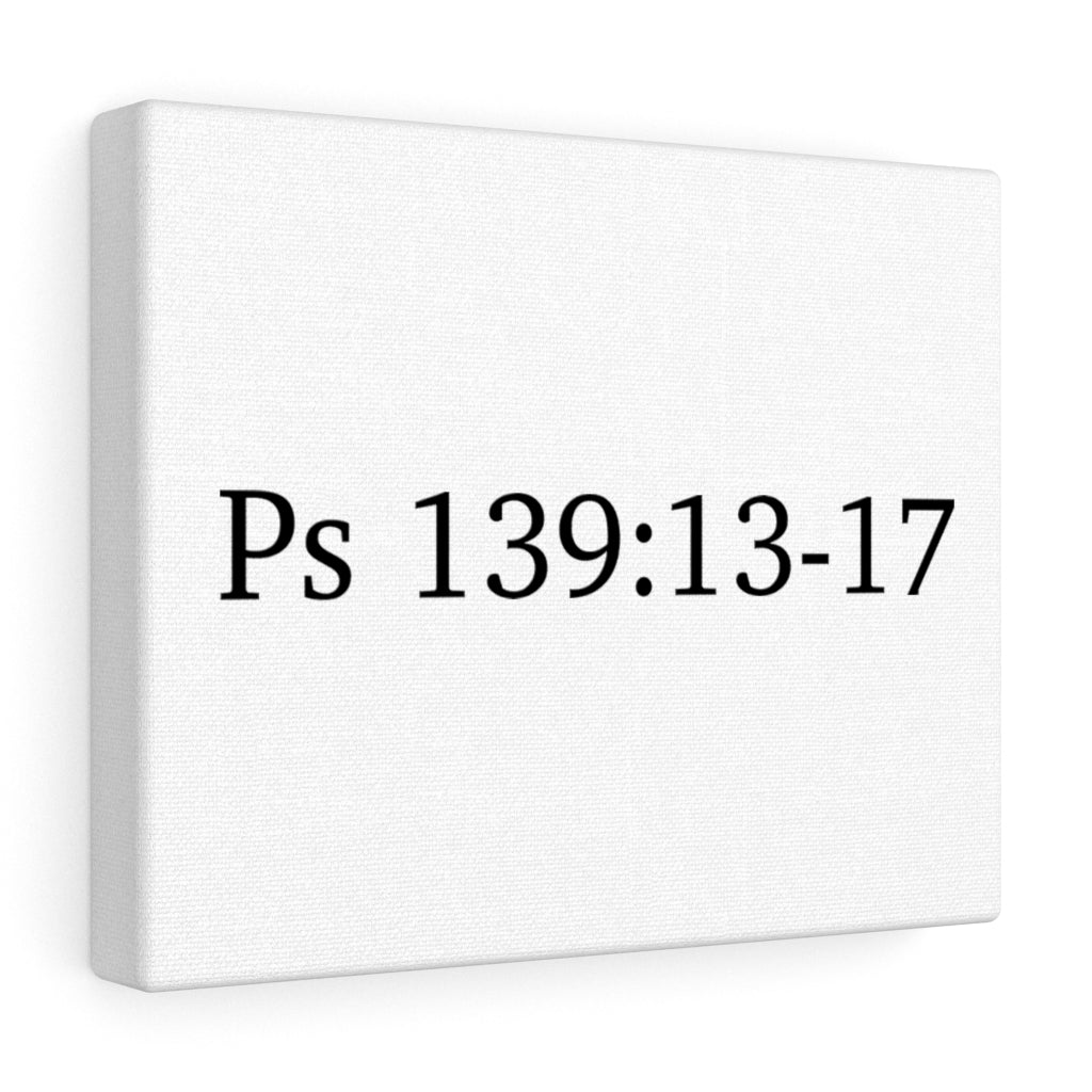 Ps 139:13-17 Canvas Wrap