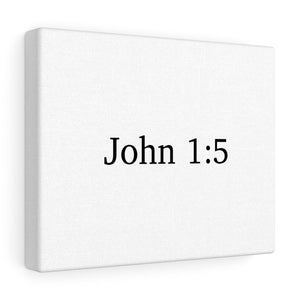 John 1:5 Canvas Wrap