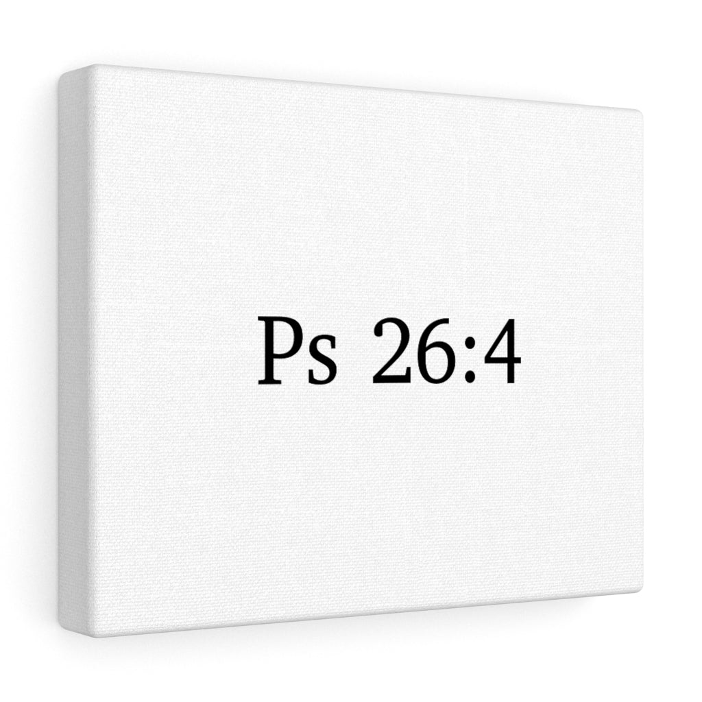 Ps 26:4 Canvas Wrap