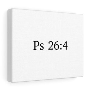 Ps 26:4 Canvas Wrap