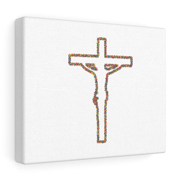 Floral Cross Canvas Wrap