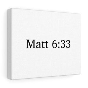 Matt 6:33 Canvas Wrap