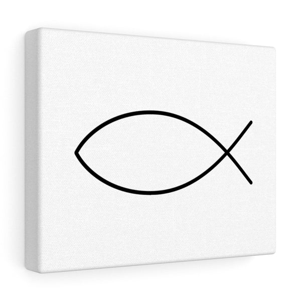 Fish Symbol Canvas Wrap